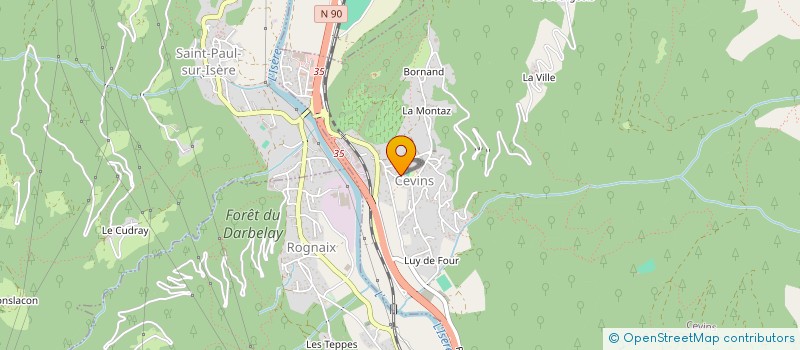 localisation de l'entreprise MADAME MELISSA POULAIN  CEVINS