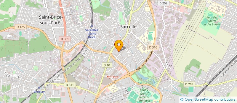 localisation de l'entreprise MADAME MELISSA QUIMPERT à SARCELLES
