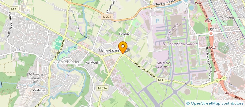 localisation de l'entreprise MADAME MELISSA RAHAMNIA à BLAGNAC