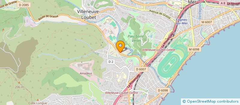 localisation de l'entreprise MADAME MELISSA RENARDAT  VILLENEUVE-LOUBET