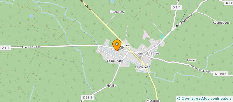 localisation de l'entreprise MADAME MELISSA RENAUD  SAINT-MAGNE