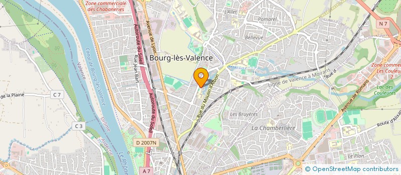 localisation de l'entreprise MADAME MELISSA RIBEYRON  BOURG-LES-VALENCE