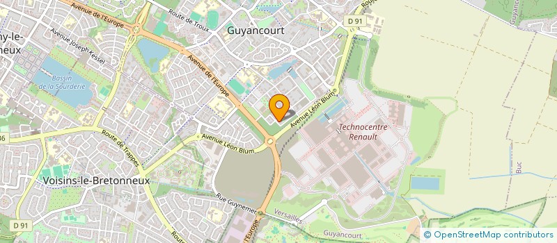 localisation de l'entreprise MADAME MELISSA RODRIGUES  GUYANCOURT