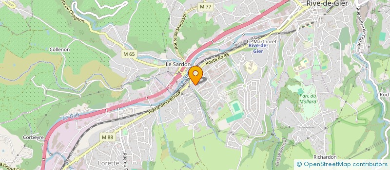 localisation de l'entreprise MADAME MELISSA ROMERO  RIVE-DE-GIER