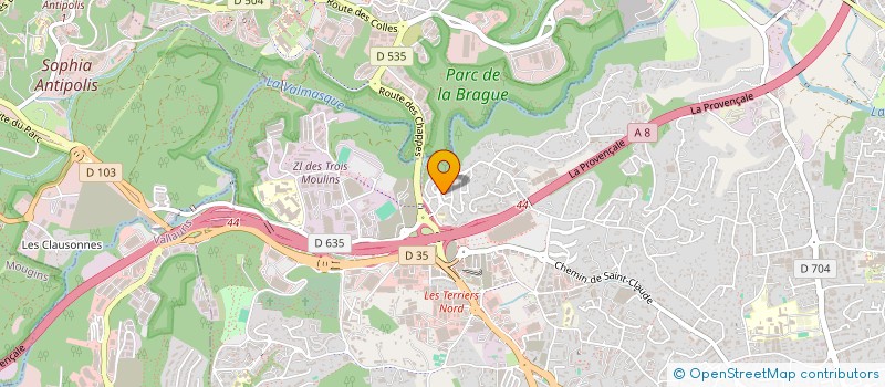 localisation de l'entreprise MADAME MELISSA RUIZ  ANTIBES