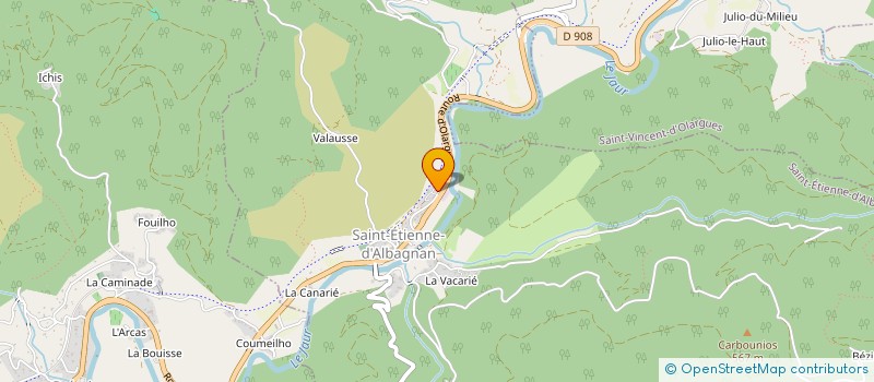 localisation de l'entreprise MADAME MELISSA SANDOVAL NADAL  SAINT-ETIENNE-D'ALBAGNAN