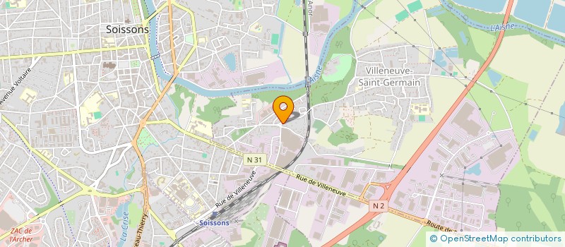 localisation de l'entreprise MADAME MELISSA SAVREUX  VILLENEUVE-SAINT-GERMAIN