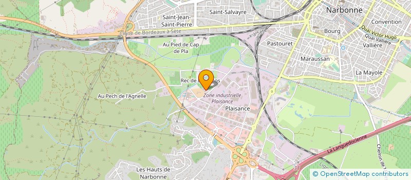 localisation de l'entreprise MADAME MELISSA SENDROUS  NARBONNE