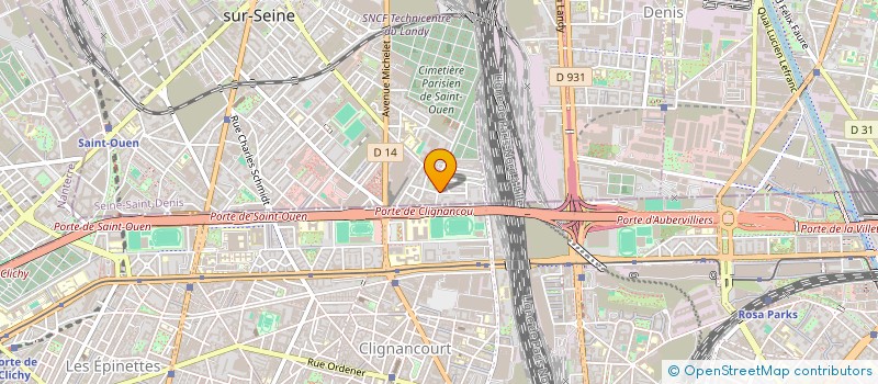 localisation de l'entreprise MADAME MELISSA SERFATY à SAINT-OUEN-SUR-SEINE