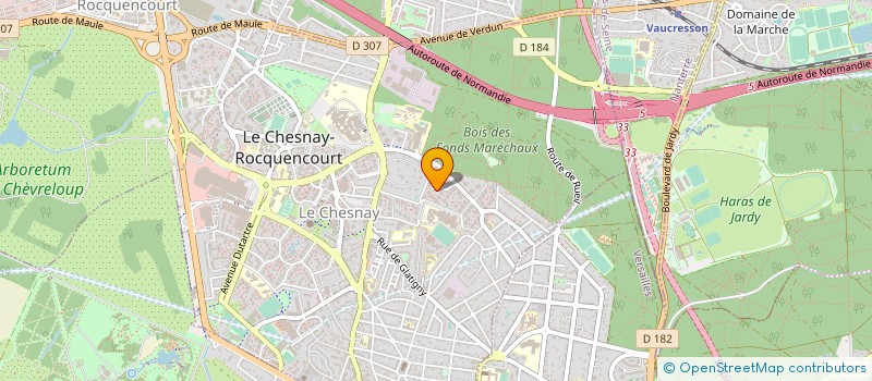 localisation de l'entreprise MADAME MELISSA SERRANO  LE CHESNAY-ROCQUENCOURT