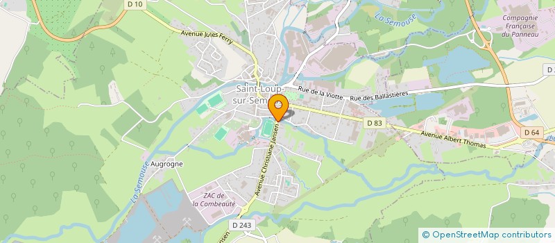 localisation de l'entreprise MADAME MELISSA SIMONIN  SAINT-LOUP-SUR-SEMOUSE