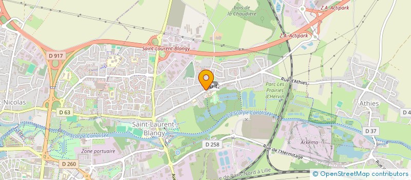 localisation de l'entreprise MADAME MELISSA SOENS  SAINT-LAURENT-BLANGY