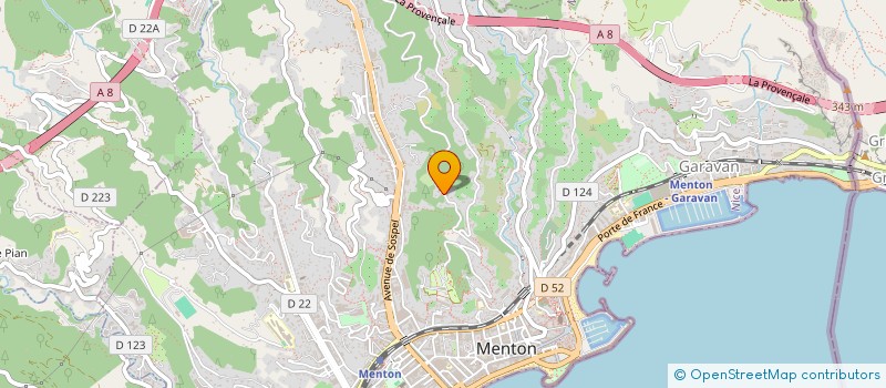 localisation de l'entreprise MADAME MELISSA SPERANZA à MENTON