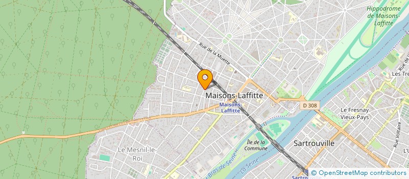 localisation de l'entreprise MADAME MELISSA STRENGER  MAISONS-LAFFITTE