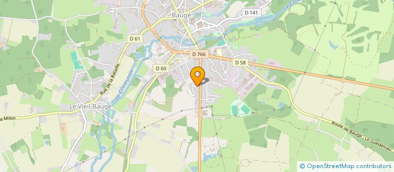 localisation de l'entreprise MADAME MELISSA SUBRANNE  BAUGE-EN-ANJOU