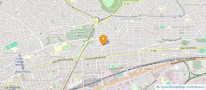 localisation de l'entreprise MADAME MELISSA TAHANOUTI  LE HAVRE