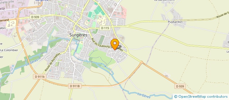 localisation de l'entreprise MADAME MELISSA TAUPIER  SURGERES