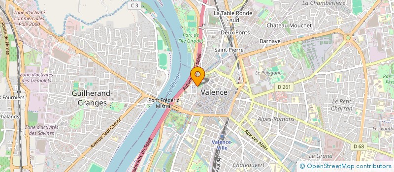 localisation de l'entreprise MADAME MELISSA TESTUD  VALENCE