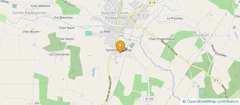 localisation de l'entreprise MADAME MELISSA TEUF  BAIGNES-SAINTE-RADEGONDE