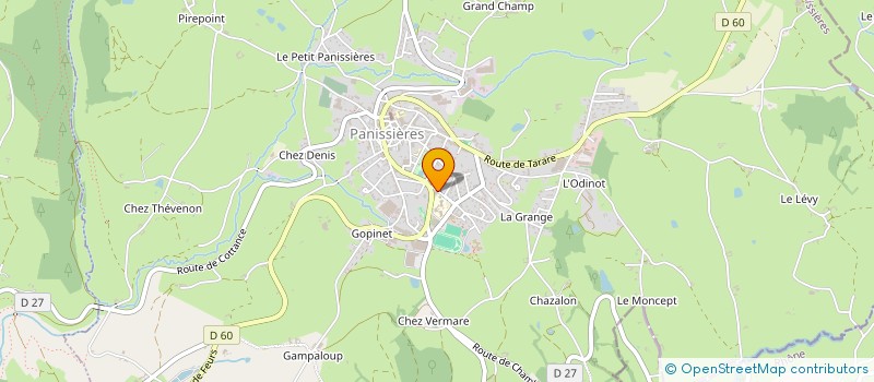 localisation de l'entreprise MADAME MELISSA THOLLET  PANISSIERES