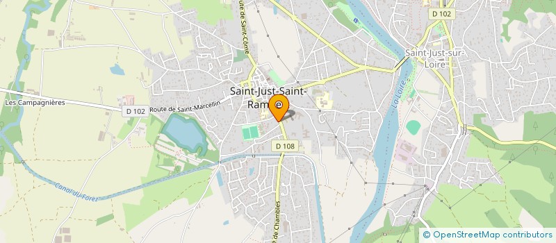 localisation de l'entreprise MADAME MELISSA THOMAS à SAINT-JUST-SAINT-RAMBERT