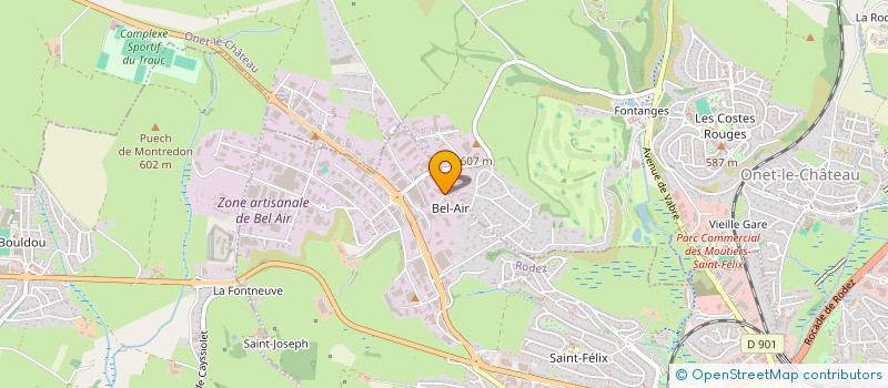 localisation de l'entreprise MADAME MELISSA TURCO à ONET-LE-CHATEAU