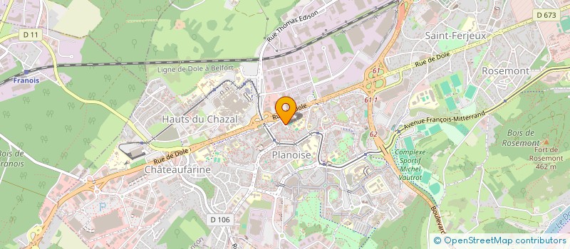 localisation de l'entreprise MADAME MELISSA US  BESANCON
