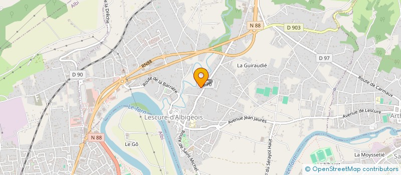 localisation de l'entreprise MADAME MELISSA VALLIER  LESCURE-D'ALBIGEOIS