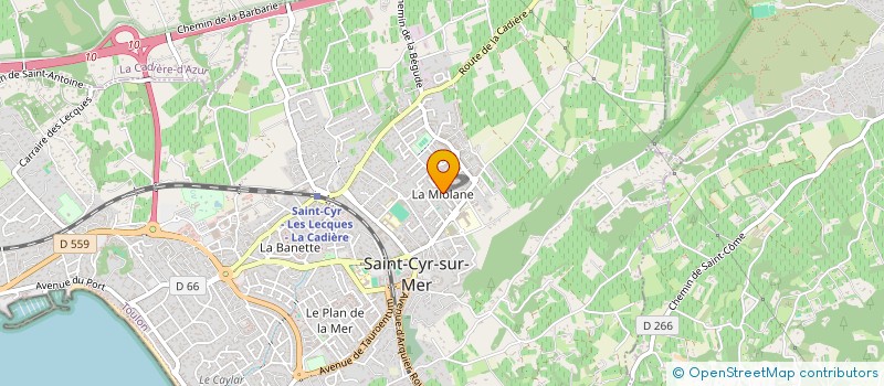 localisation de l'entreprise MADAME MELISSA VERA à SAINT-CYR-SUR-MER