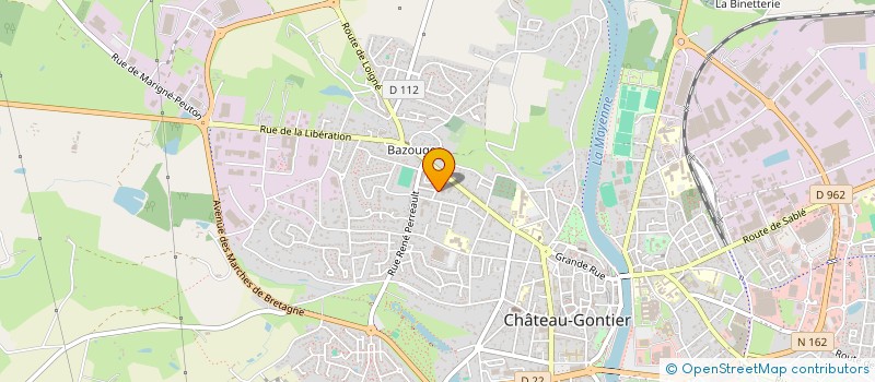 localisation de l'entreprise MADAME MELISSA VERON à CHATEAU-GONTIER-SUR-MAYENNE