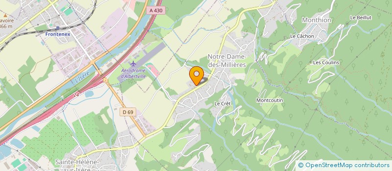 localisation de l'entreprise MADAME MELISSA VERON à NOTRE-DAME-DES-MILLIERES