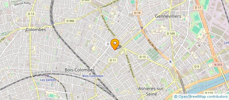 localisation de l'entreprise MADAME MELISSA VEYRIER à BOIS-COLOMBES