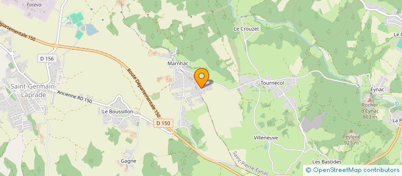 localisation de l'entreprise MADAME MELISSA VIGOUROUX  SAINT-PIERRE-EYNAC