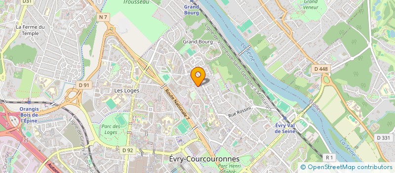 localisation de l'entreprise MADAME MELISSA VITALIS  EVRY-COURCOURONNES