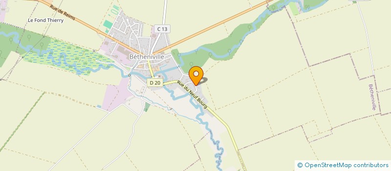 localisation de l'entreprise MADAME MELISSA VOISIN  BETHENIVILLE