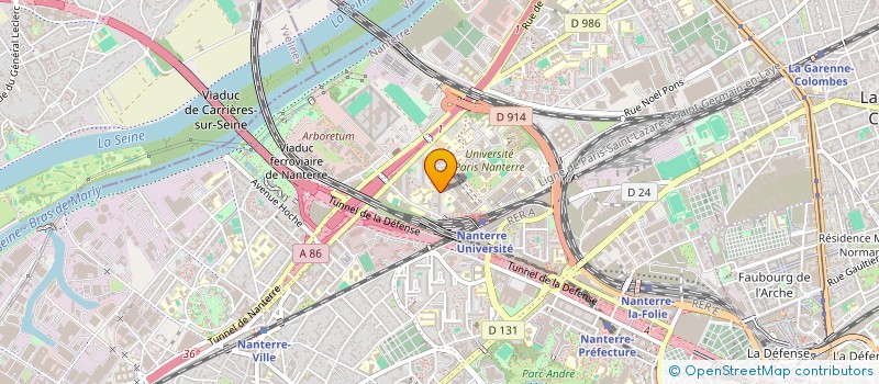 localisation de l'entreprise MADAME MELISSA-YASMINE SAADNA  NANTERRE