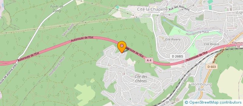 localisation de l'entreprise MADAME MELISSA ZERKOUNE  HOMBOURG-HAUT