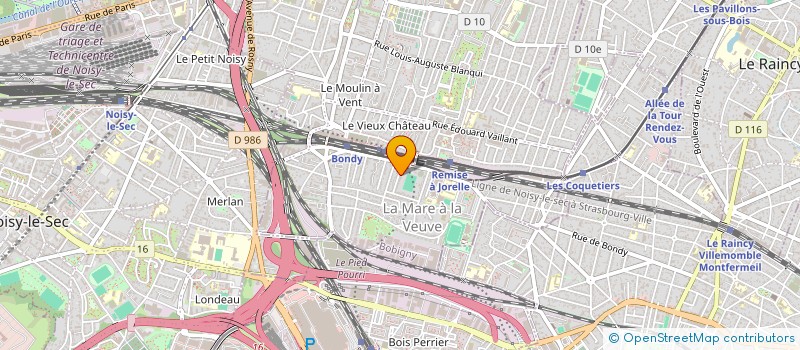 localisation de l'entreprise MADAME MELISSA ZOUAOUI  BONDY