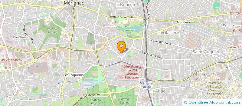 localisation de l'entreprise MADAME MELISSANDE BRY  MERIGNAC