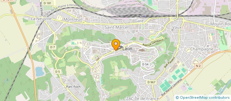 localisation de l'entreprise MADAME MELISSANDE DUQUESNOY à LAON