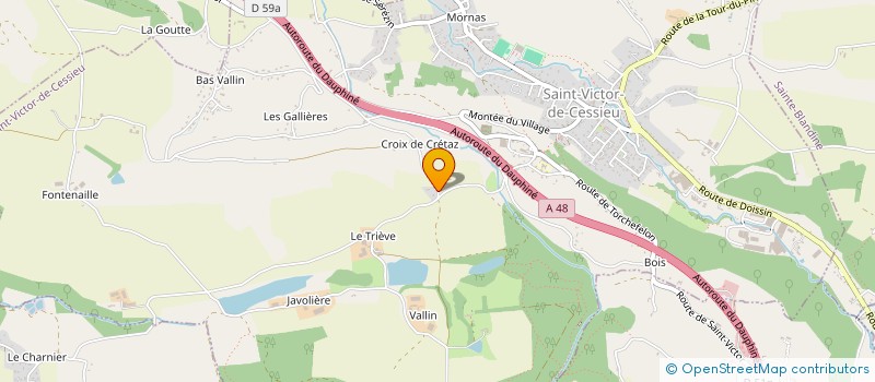 localisation de l'entreprise MADAME MELISSANDRE BONNARD  SAINT-VICTOR-DE-CESSIEU