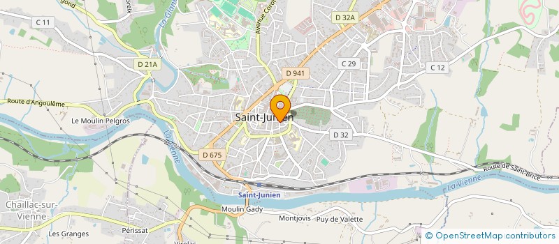 localisation de l'entreprise MADAME MELISSANDRE OSSEUX  SAINT-JUNIEN