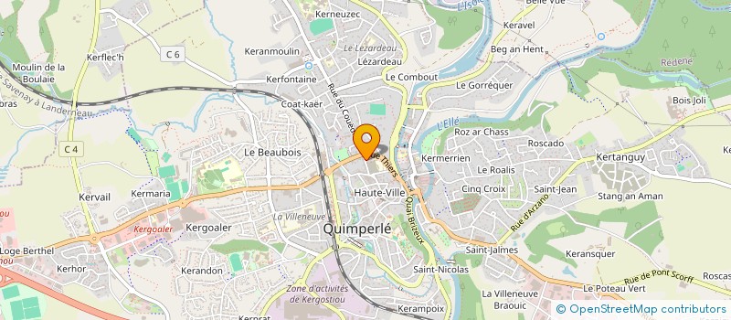 localisation de l'entreprise MADAME MELISSANE MANETTE  QUIMPERLE