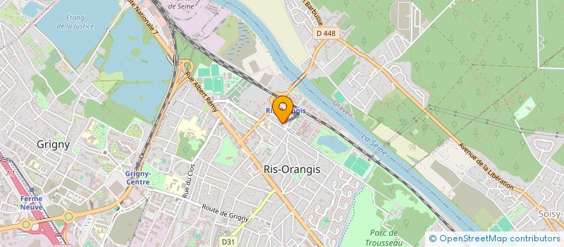 localisation de l'entreprise MADAME MELISSANE SOULARD  RIS-ORANGIS