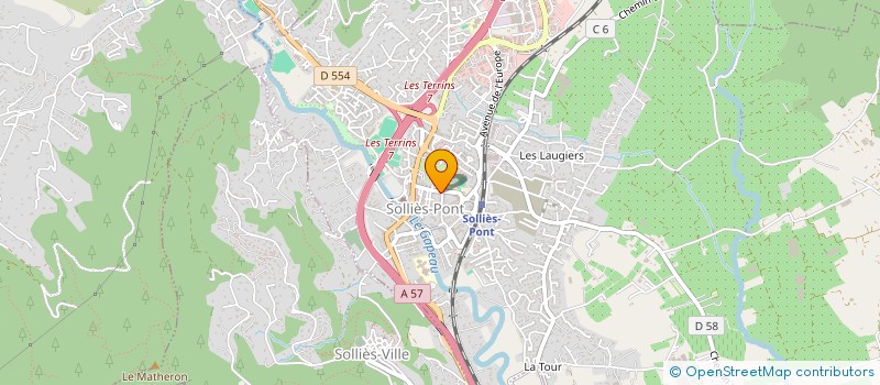 localisation de l'entreprise MADAME MELISSE BERENGER  SOLLIES-PONT