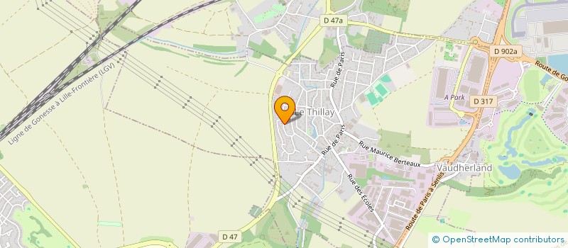 localisation de l'entreprise MADAME MELISSE TURHAN  LE THILLAY