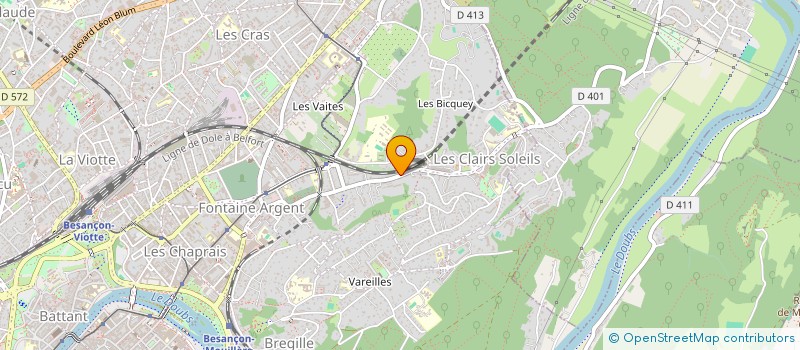 localisation de l'entreprise MADAME MELITINE COURVOISIER à BESANCON