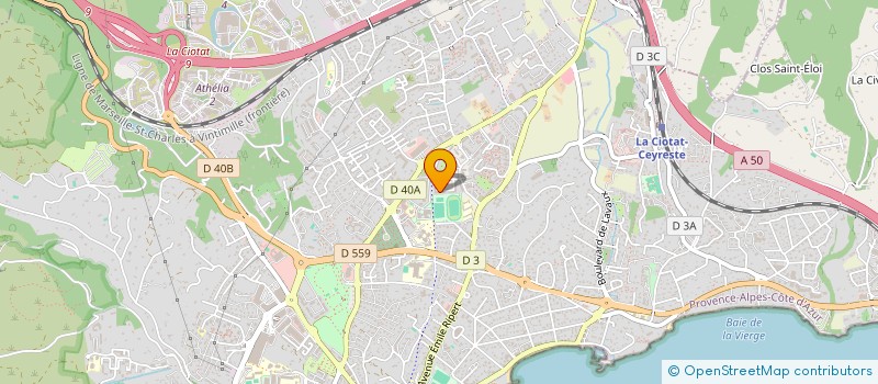 localisation de l'entreprise MADAME MELIZA BOUIRA à LA CIOTAT