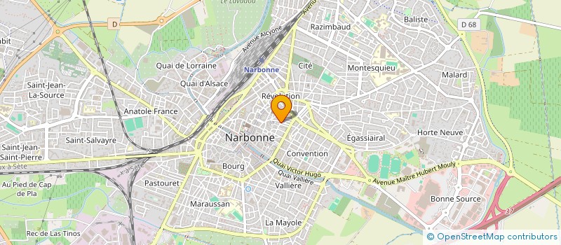 localisation de l'entreprise MADAME MELKA HADDANE à NARBONNE