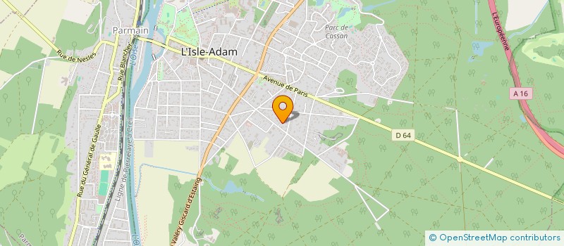 localisation de l'entreprise MADAME MELLE DUVAL  L'ISLE-ADAM